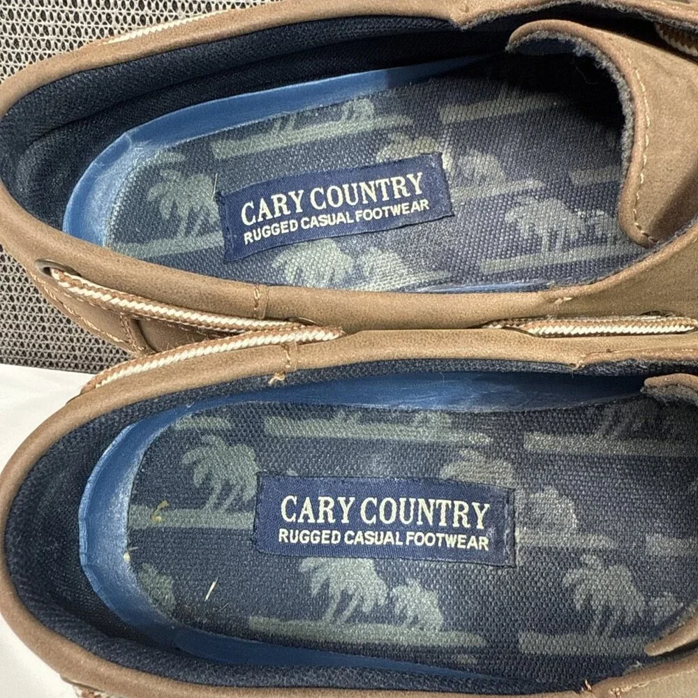 Cary Country Top Sider Loafer Sahara Men's Size 8.5M Brown Leather Lace Up